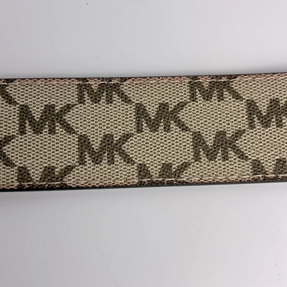 Michael Kors Synthetic Leather Logo Belt Sz S